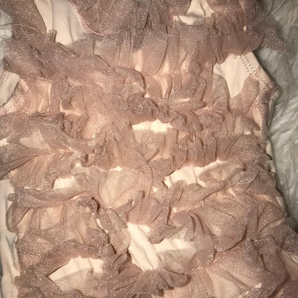 Champagne Ruffle Tutu Dress - Picture 4 of 4